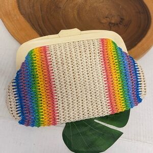 MCI Vintage 70’s Rainbow 🌈 Clutch